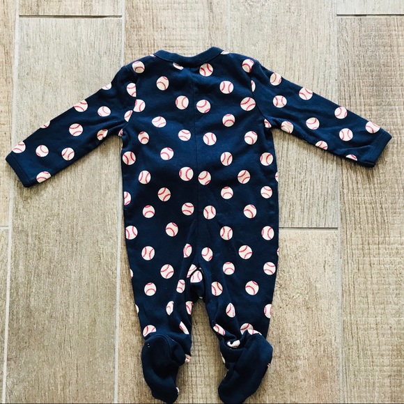 Gymboree O-3 Months boys Baseball Footie - Picture 2 of 2